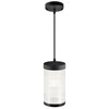 Lampa wisząca COUPAR E27 25W Plastik | Czarny