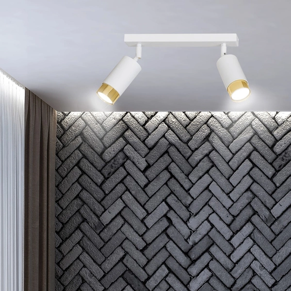 Lampa sufitowa Emibig HIRO 2 WH/GOLD 963/2