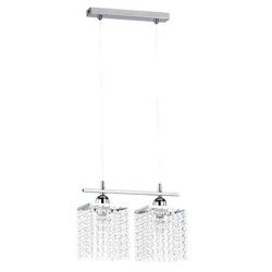 Lampa kryształowa zwis nad stół MOSS szer. 30,5cm