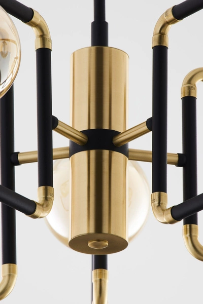 Nowoczesny Żyrandol IBRA wys. 82cm 5xG9 14W IP20 | Złoty