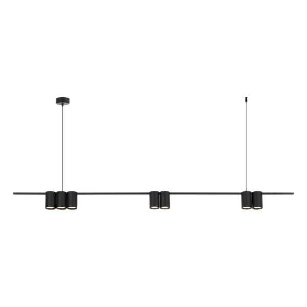 Lampa wisząca (listwa) GENESIS BLACK 7xGU10