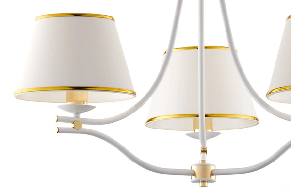 Klasyczny Żyrandol SAMBA wys. 83cm 3xE27 15W IP20 | biały