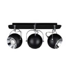 Ball Lampa Sufitowa Incl.3xLED GU10 5W Czarny/Chrom 5109384