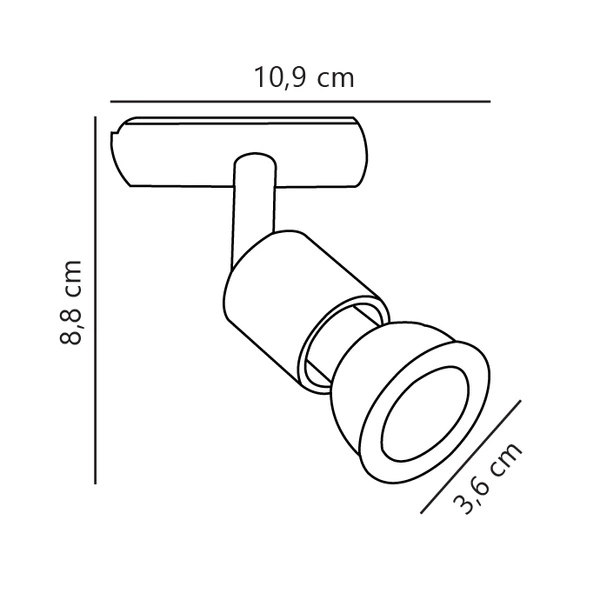 Oświetlenie szynowe FrøyaLink GU10 50W Metal | Biały