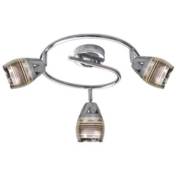 Lampa sufitowa MILTON spirala 93-61300 chrom 3xE14 LED