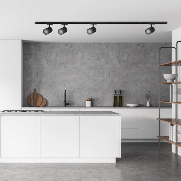 Zestaw szynoprzewodu Tokio SET 1F, czarny, 4x40W GU10