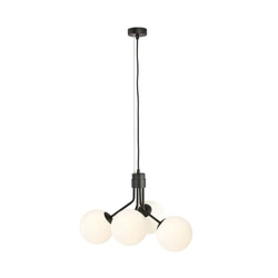 Lampa wisząca Emibig NOVA 4 Czarny/OPAL 1138/4