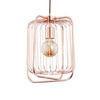 Lampa miedziana klatka ROLER II MIEDŹ 31cm
