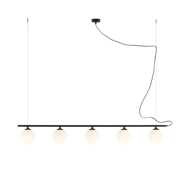 Aldex LAMPA WISZĄCĄ BERYL GLASS 5 BLACK 1006F1