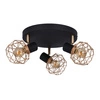 Nowoczesna lampa sufitowa ACROBAT 3xE14 czarny/złoty 98-66466