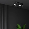 Lampa sufitowa DIXIE BLACK 3x GX53 szer. 34cm | czarny