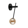 Lampa ścienna, kule ORO KINKIET PODWÓJNY bursztynowy 32078