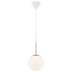 Lampa wisząca CAFE E27 15W Szkło | Biały opal