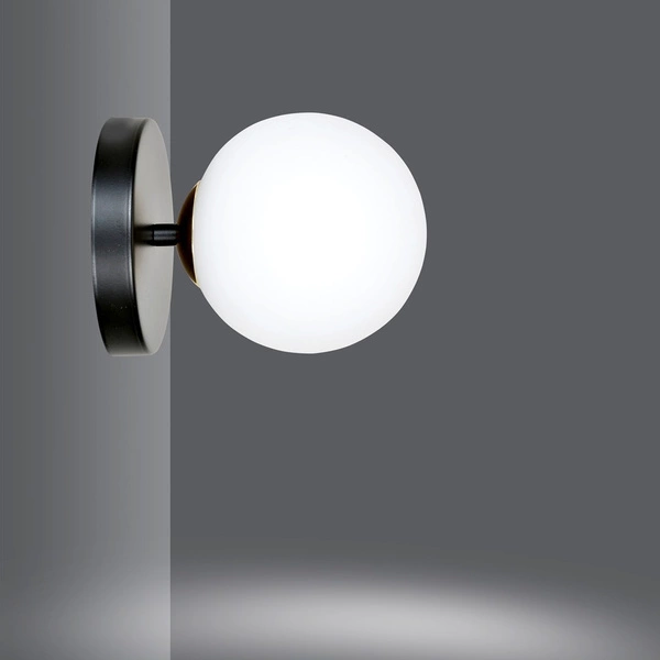 Kinkiet Emibig FLOKI K1 Czarny-GOLD 1022/K1