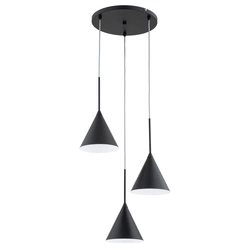 Lampa wisząca ALFA FABO CZARNA 3xE14 35cm | 62550