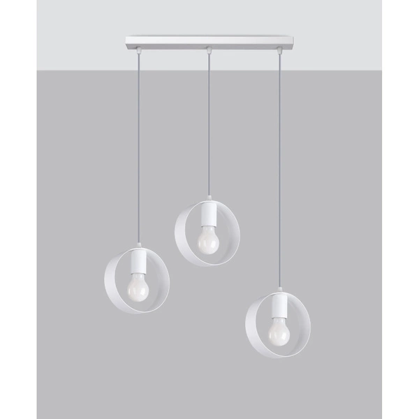 Lampa wisząca TITRAN 3, biała, 3x60W E27, SL.1138