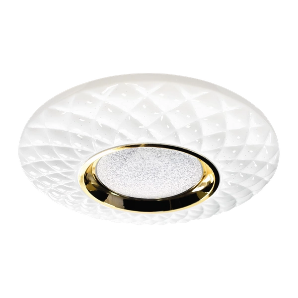 Plafon TOKYO GOLD, ML7908, biały/złoty, 24W LED, Ø400 mm + Pilot