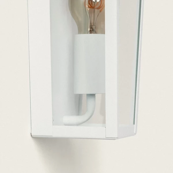 Kinkiet Ścienny zewnętrzny Biały IP44 Abruzzo Paolo E27 24cm