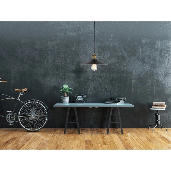 Lampa wisząca Kermio Retro śr. 30cm E27 |czarny