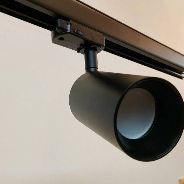 Lampa spot na szyno przewód 3 fazowy CROSTI LACCE track GU10 CZARNA