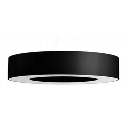 Nowoczesna lampa wisząca SATURNO SL.0796 90 cm czarna 8xE27