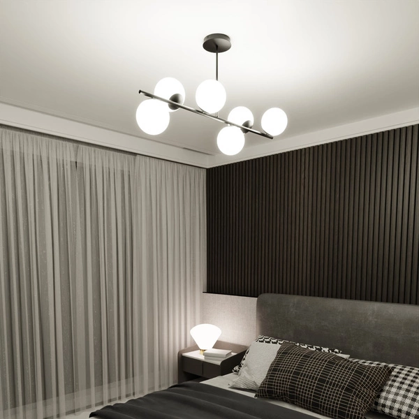 Lampa sufitowa Emibig BIOR 6 Czarny 1020/6