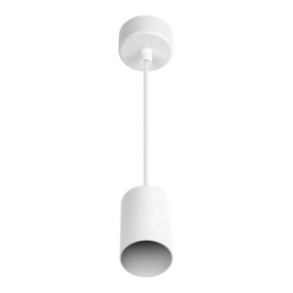 Nowoczesny reflektor zawieszany PIPE WHITE GU10 dł. 12cm | biały