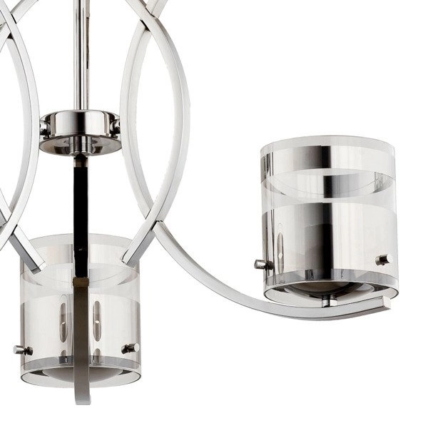Lampa sufitowa żyrandol INDIRA chrom śr. 54cm