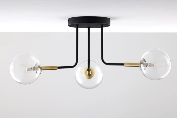 Nowoczesna Lampa sufitowa BURANO wys. 31cm 3xG9 14W IP20 | Złoty