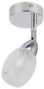 Kinkiet RICO 1x6W LED SMD, główka okrągła 1E z przegubem KD SYSTEM, chrom/transparentny, 3000K, 91-67500