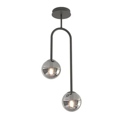 Lampa sufitowa Emibig ATRIA 2 BL GRAFIT 1384/2