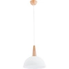 Lampa wisząca ALFA FOTYN DREWNIANA 1xE27 30cm | 9725