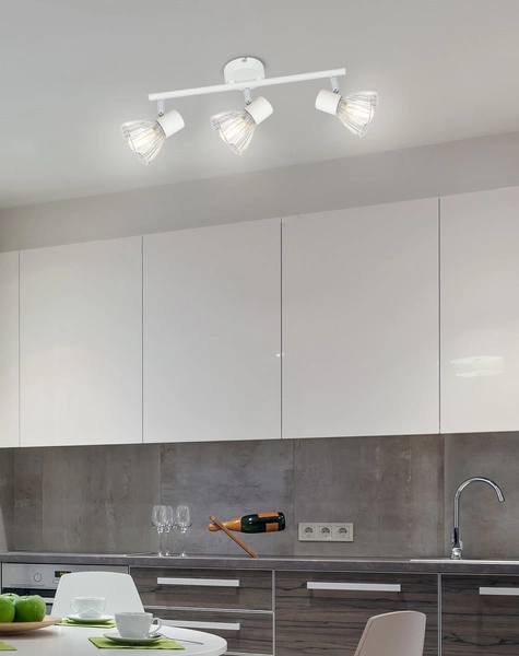 Lampa sufitowa FLY listwa 93-61973 biały/chrom 3xE14