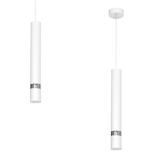Lampa wisząca JOKER, biały/chrom, 1x8W GU10, MLP1347