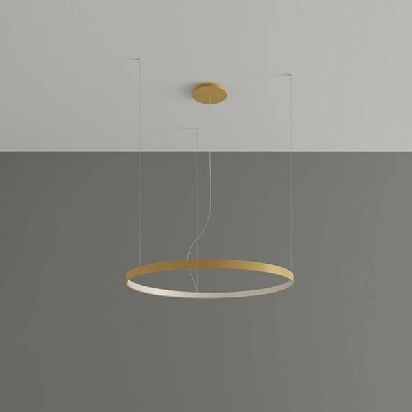 Nowoczesna lampa wisząca RIO 110, złota, 70W LED, barwa ciepła 3000K, TH.218