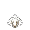 Lampa wisząca LOFT Maresmo dł. 65cm E14 | czarna