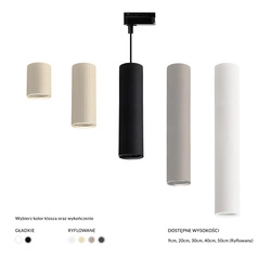 LUCAS BASE TRACK 1 LINE PENDANT GU10 BK