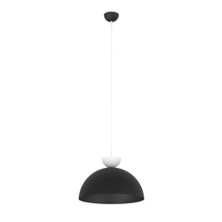 Lampa wisząca Emibig LUNARO 1L BL Czarny/Biały 1472/1L