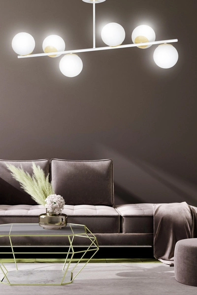 Lampa sufitowa Emibig FLOKI 6 Biały GOLD 1023/6