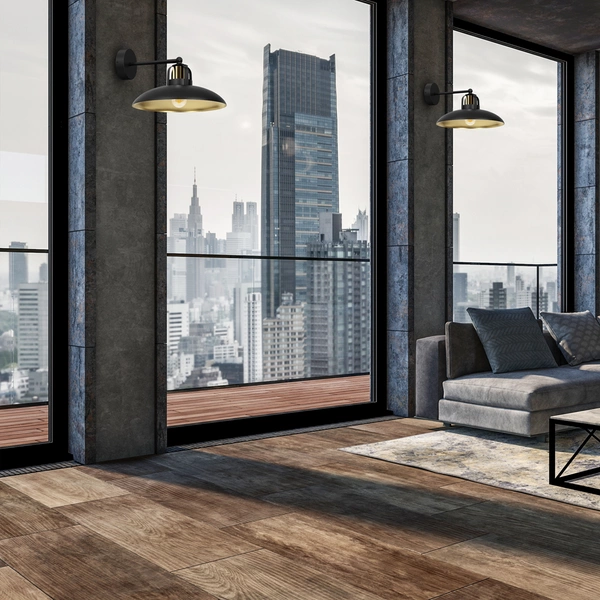 Kinkiet FELIX, MLP8904, czarny/złoty, 1x60W E27