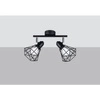 Lampa sufitowa ARTEMIS 2, czarny/chrom, 2x40W E14, SL.1106