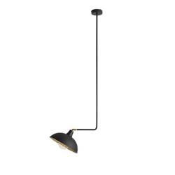 Aldex Lampa sufitowa ESPACE LONG, 1036G1_L, czarny/złoty, 1x60W E27