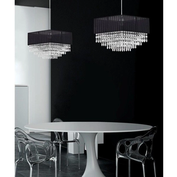 Lampa kwadrat crystal MODENA I 31cm 4014