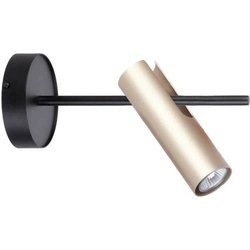 Kinkiet, lampa sufitowa, plafon LEDA 1 czarny/złoty 33108