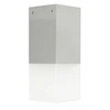 Stylowa lampa sufitowa zewnętrzna E27 wys. 20cm CUBE CB-S AL | srebrny