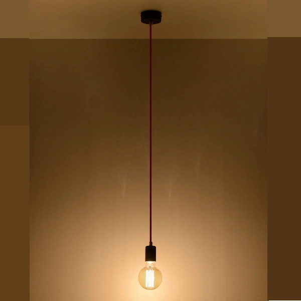 Lampa Wisząca EDISON SL.0154 czarny/pomarańczowy 1xE27