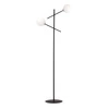 Lampa podłogowa Emibig LINEAR LP2 Czarny/OPAL 1169/LP2