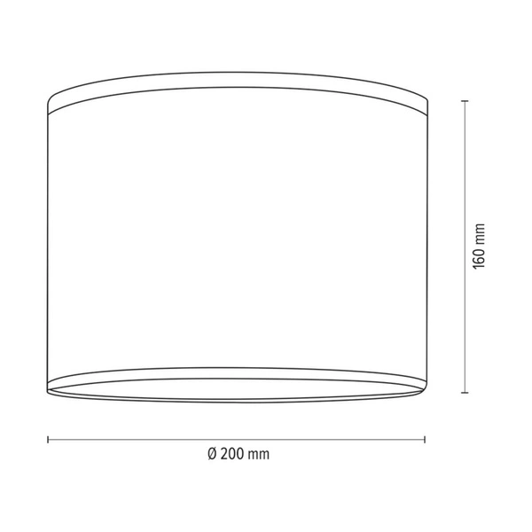 Tapeta Abażur Cylinder E27 H20 Wielobarwna A0013
