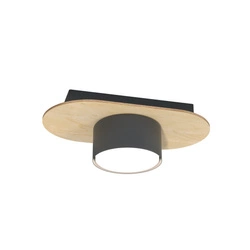 Lampa sufitowa Emibig DIAZ 1 BL WOOD 1438/1