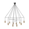 Lampa wisząca nad stół IMBRIA GOLD X 10x GU10 10W | mosiądz 7954